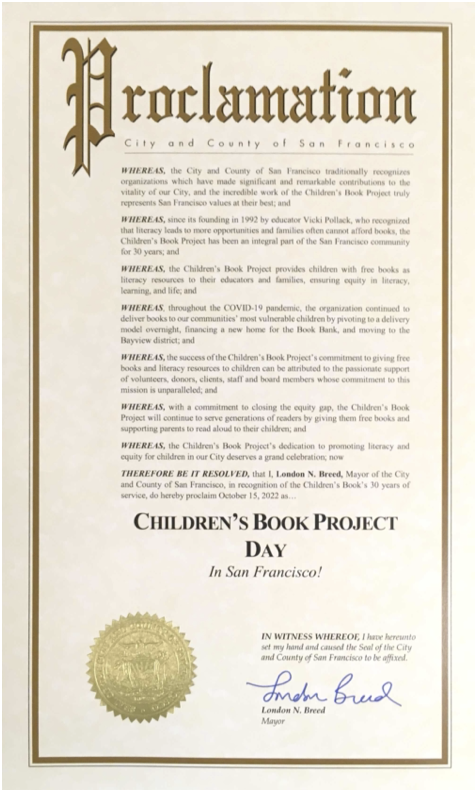 Childrens's Book Project Day 2022